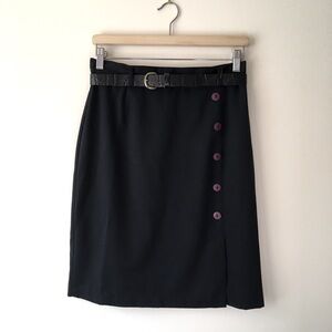 Vintage high waist buttoned down skirt made in Canada